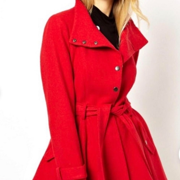 ASOS Wool Skater Coat - Picture 2 of 7